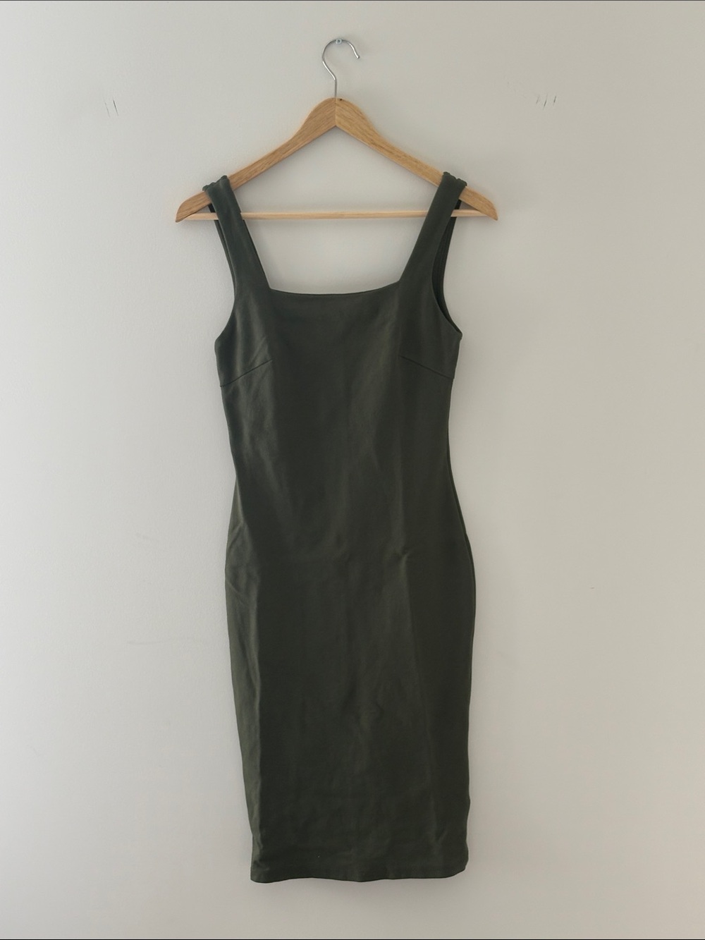 Cefinn Green Square-Neck Bodycon Dress - Women